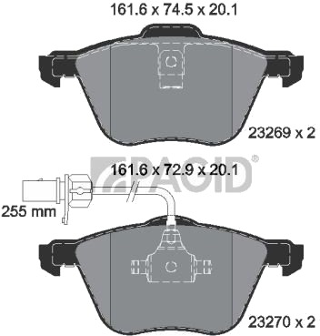 PAGID T1195N Bremseklosser
