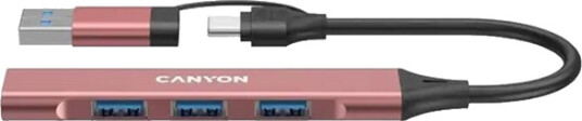 Canyon Hub Ds-02 4-I-1 Usb-A/C Rosa Canyon Hub Ds-02 4-I-1 Usb-A/C Rosa