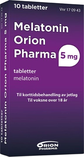 Melatonin Orion Pharma 5 mg tabletter 10 stk