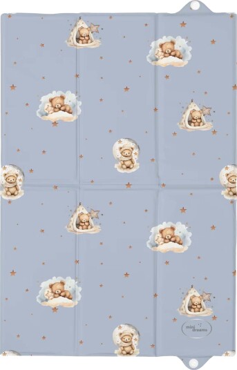 Mini Dreams Cute Bears Portabel Stellematte, Blå