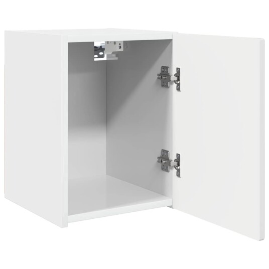 TV Veggskap Glanset Hvit 30 x 31 x 40 cm Konstruert tre