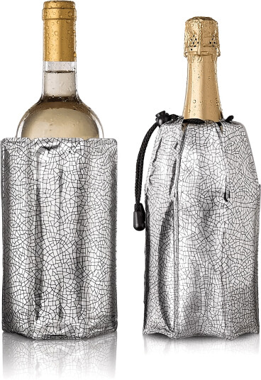 Vacuvin Wine & Champagne Cooler Active Silver Set/2 Vacu Vin®   Silver   ONE SIZE