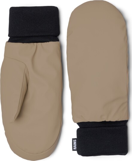 Rains Puffer Mittens Beige M/L