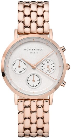 Rosefield Dameklokke NWG N91 The Gabby Antikkhvit/Rose gulltonet