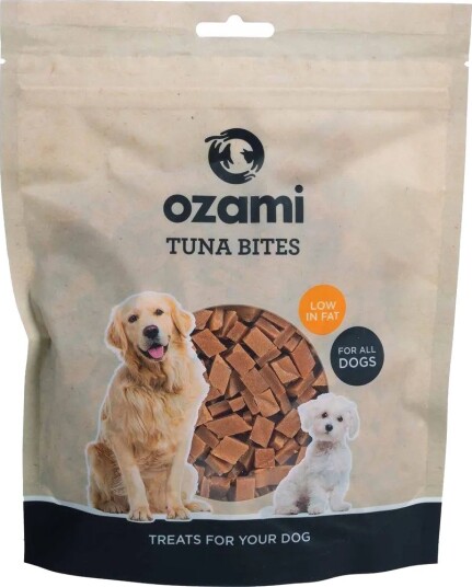 Ozami Tuna Bites 100 gram - Delikatess Hundemat med Tunfisk Ozami Tuna Bites 100 gram - Delikatess Hundemat med Tunfisk
