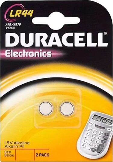 Duracell LR44 Alkalisk Knappcellebatterier 150 mAh 2-pack