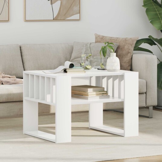 Kaffebord Hvit 66 x 49,5 x 45 cm Konstruert tre