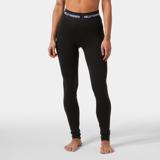 Helly Hansen Dame Lifa Merino Mellomvekt Basislag Bukser Svart M