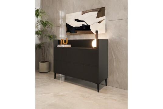 Hallan Kommode 110 cm Antrasitt