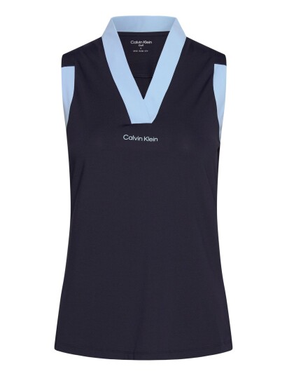 Calvin Klein Golf Juno Jersey S/Less Polo Navy M