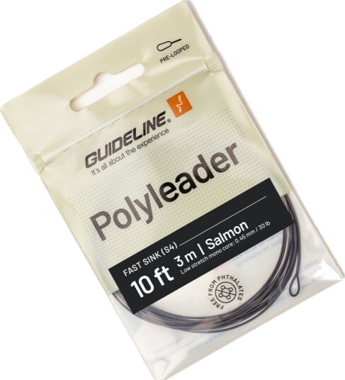Guideline Polyleader Salmon 10"