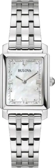 Bulova Dameklokke 96P244 Sutton Hvit/Stål