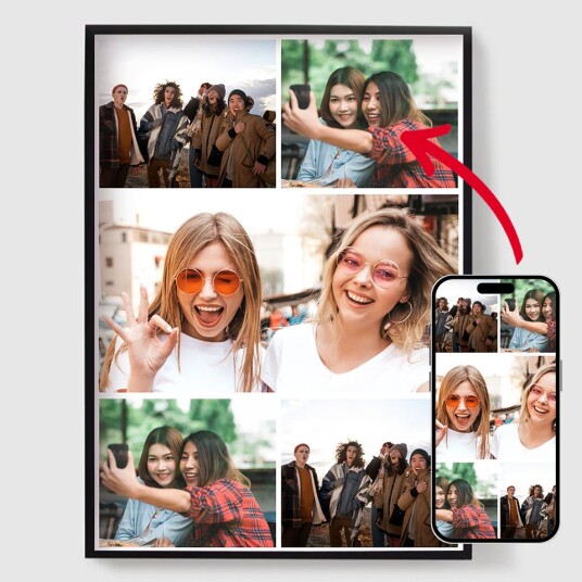 Personaliserte Plakater Last opp dine egne bilder 5 Vertikale Bilder