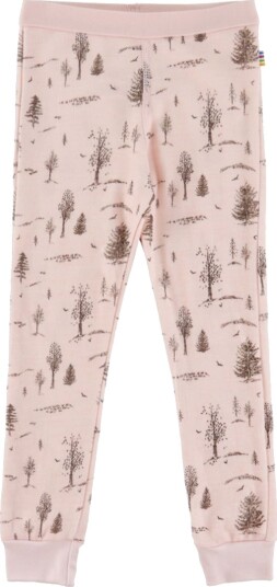 Joha Leggings Ull/Viskose Lyserød m. Trær Joha 90 Leggings Brun Rosa