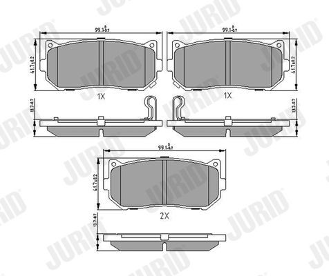 Bremseklosser JURID 572556J Bremseklosser JURID 572556J