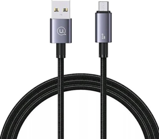 Usb-Kabel Usams Usb-A Til Microusb 1,2 M Svart Usa1050
