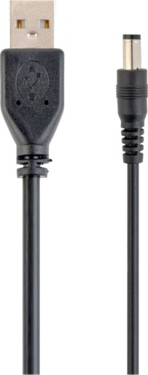 Cablexpert Usb/Strøm Kabel Usb Kun Strøm Hann Til 3,5 X 1,0 Mm Dc Jakk Hann 1.8 M Svart