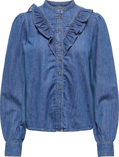 Only Denimbluse onlDasha Blå Only Denimbluse onlDasha Blå