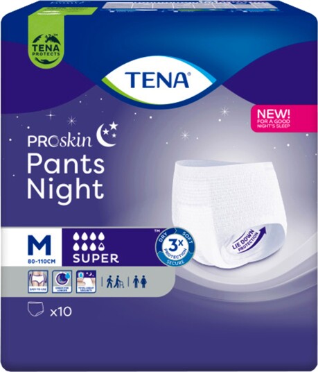 Tena Pants Super Night Medium 10 stk. Tena Pants Super Night Medium 10 stk.