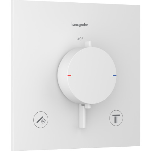 Hansgrohe Ecostat Comfort E dusjbatteri, vit Hvit