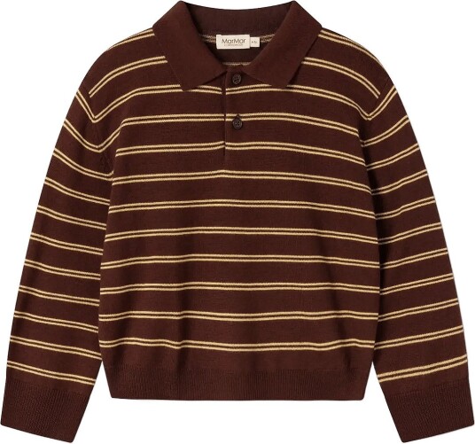MarMar Copenhagen Teno Polo DARK WHEAT STRIPE 104/110