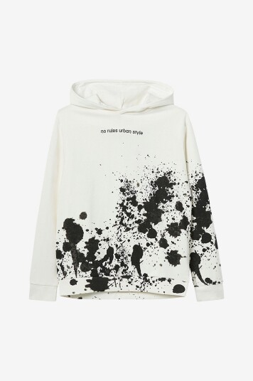 Name It Hettegenser nkmNajones LS Loose Sweat WH Bru Hvit
