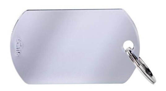 MyFamily Militær ID-merke i Aluminium for Hund 51x28 mm med Gravering