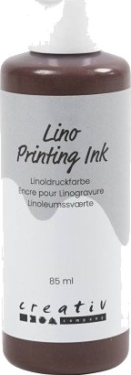 Diverse Linoleumssværte brun 85ml 1 fl