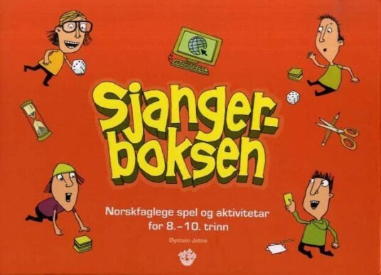 Sjangerboksen. Norskfaglege spel og aktivitetar for 8.-10. trinn. 1 ressursbok. 1 spelebrett. spelko