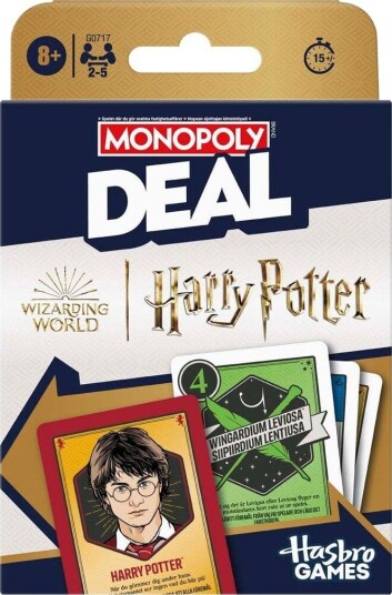 Hasbro Monopoly Deal Harry Potter Kortspill for 2-5 spillere Hasbro Monopoly Deal Harry Potter Kortspill for 2-5 spillere