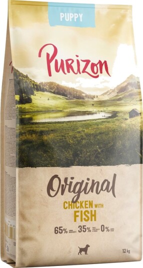 Purizon Tørrfôr Puppy Med Kornfri Nyhet Sparepakke Kylling Fisk 2 X 12 kg