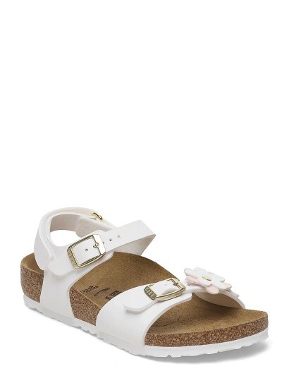 Birkenstock Rio As Kids Flowers Bf White 28