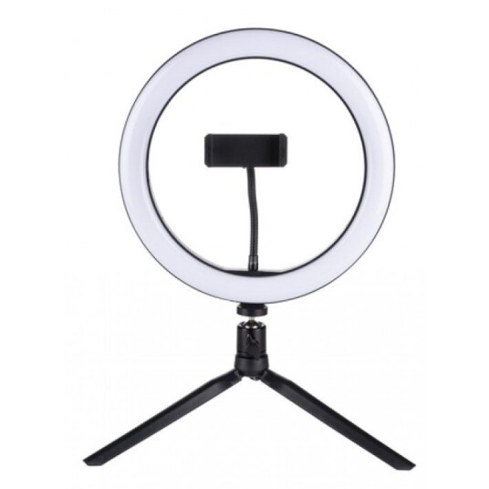Ringlys med mobilholder og stativ D25 cm 120 LED Ringlys med mobilholder og stativ D25 cm 120 LED