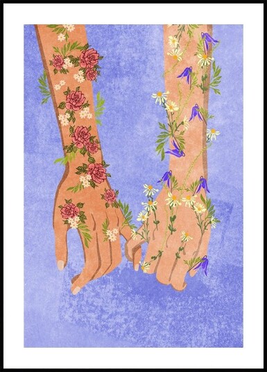 Holding hands Plakat / 50x70cm