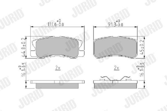 Bremseklosser JURID 572498J Bremseklosser JURID 572498J