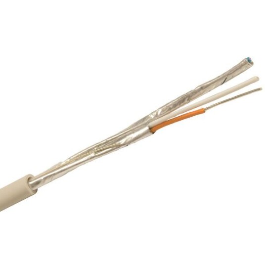 Nexans ELEQB Telekabel 2x2x0,8 mm, grå 500 m, trommel