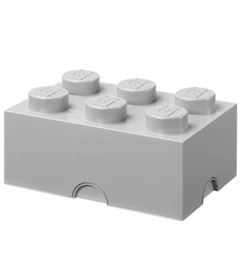 LEGO STORAGE Lego Storage Brick 6   Grey   ONE SIZE