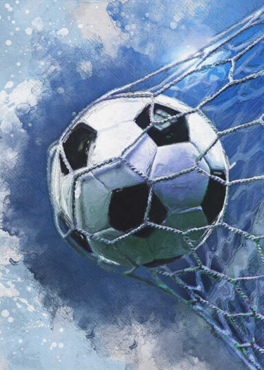 Football 3 sport art Plakat / 50x70cm