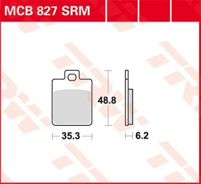 Bremseklosser TRW MCB827SRM