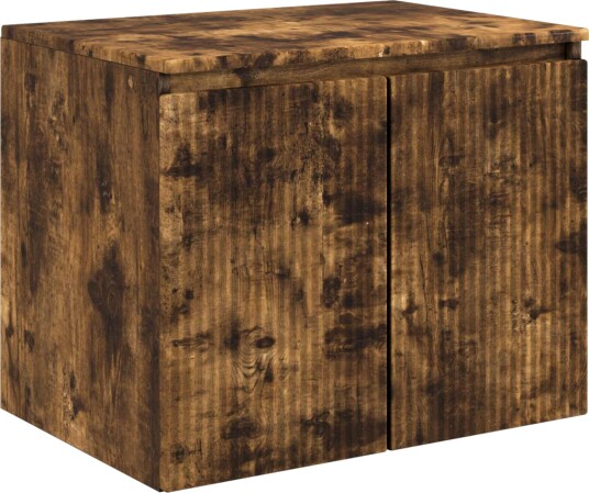 Vegghengt Badskap Røkt Eik 62,5 x 44,5 x 50 cm Konstruert tre Vegghengt Badskap Røkt Eik 62,5 x 44,5 x 50 cm Konstruert tre