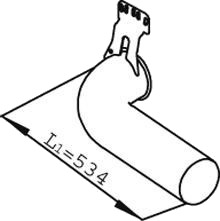 Eksosrør DINEX 68716