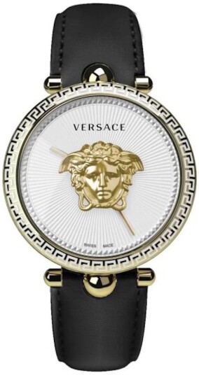 Versace Dameklokke VCO140017 Palazzo Empire Sølvfarget/Lær Ø39 mm