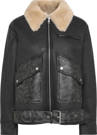Topshop Tssigrid Bleted Biker Jacket Otw BLACK XS
