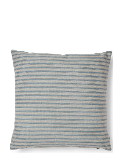 compliments Outdoor Fine Stripe Cushion   Blue   45X45CM