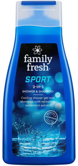 Family Fresh Sport Cooling Shower and Shampoo 500 ml