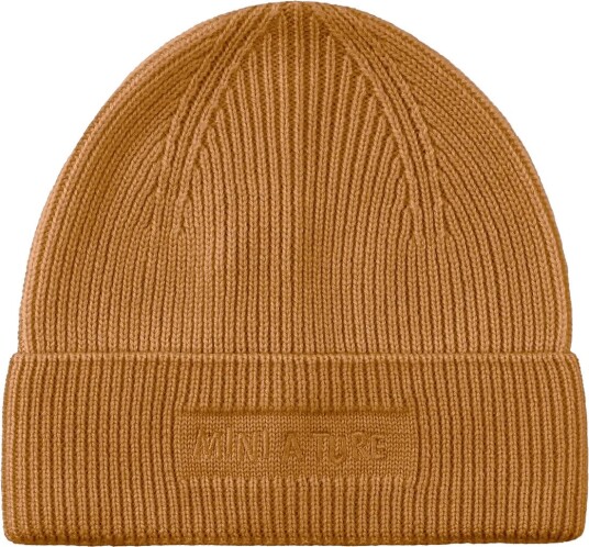MINI A TURE Matboje Beanie. Rws   Brown   12/14Y