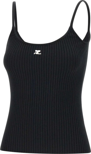 Courrèges Dame Topper Svart S Courrèges Dame Topper Svart S