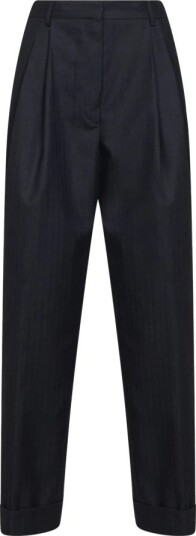 Dries Van Noten Dame Bukser Blå M,