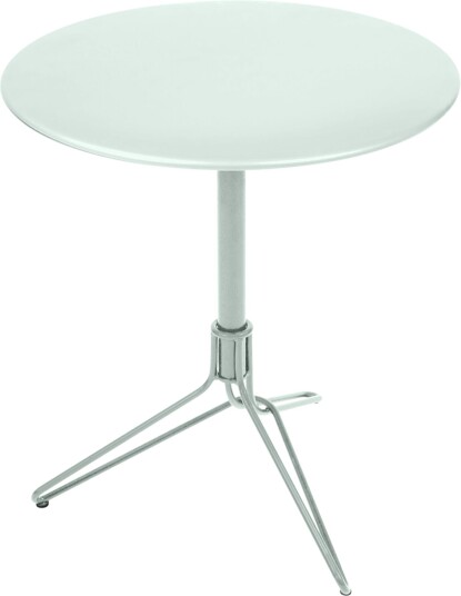 Fermob Flower Pedestal Table Ice Mint A7 Utendørs Spisebord Harald Guggenbichler Blå Metall
