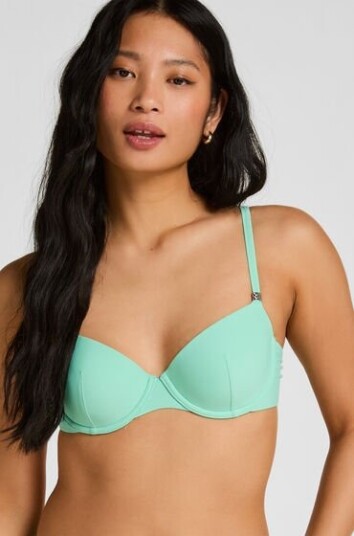 Hunkemöller Luksuriøs Bøyle Bikinioverdel med Polstring Grønn